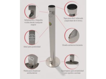 dispensador de gel antibacterial tipo pedal 2