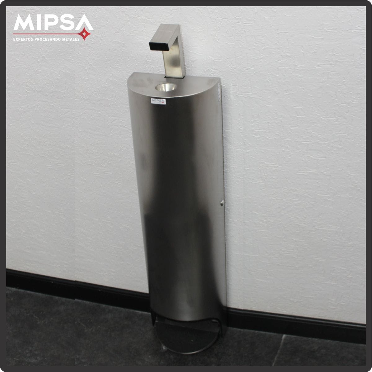 Dispensador de gel antibacterial tipo pedal - Metales Industriales de Puebla