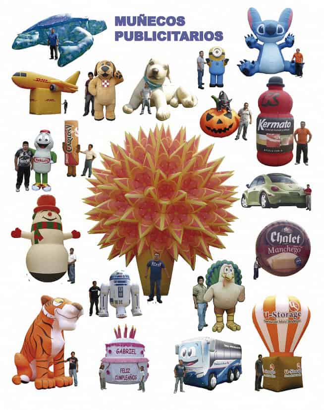 Inflables publicitarios gigantes - Botargas Publicitarias