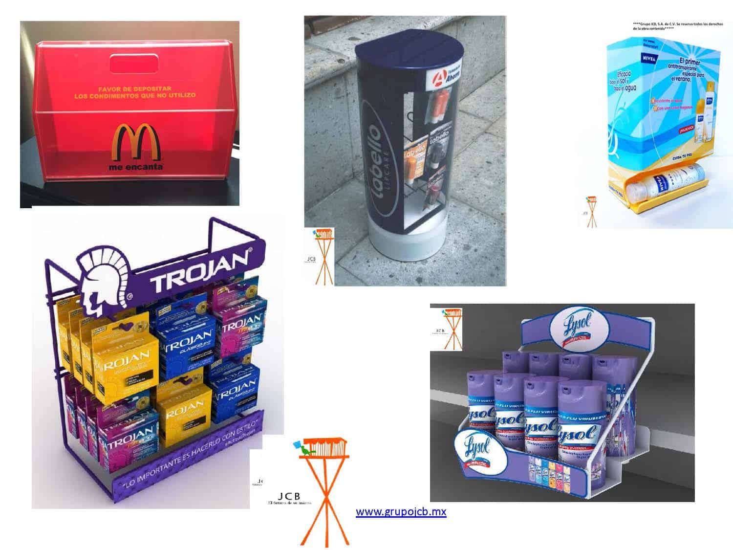 Exhibidores de mostrador - Grupo JCB