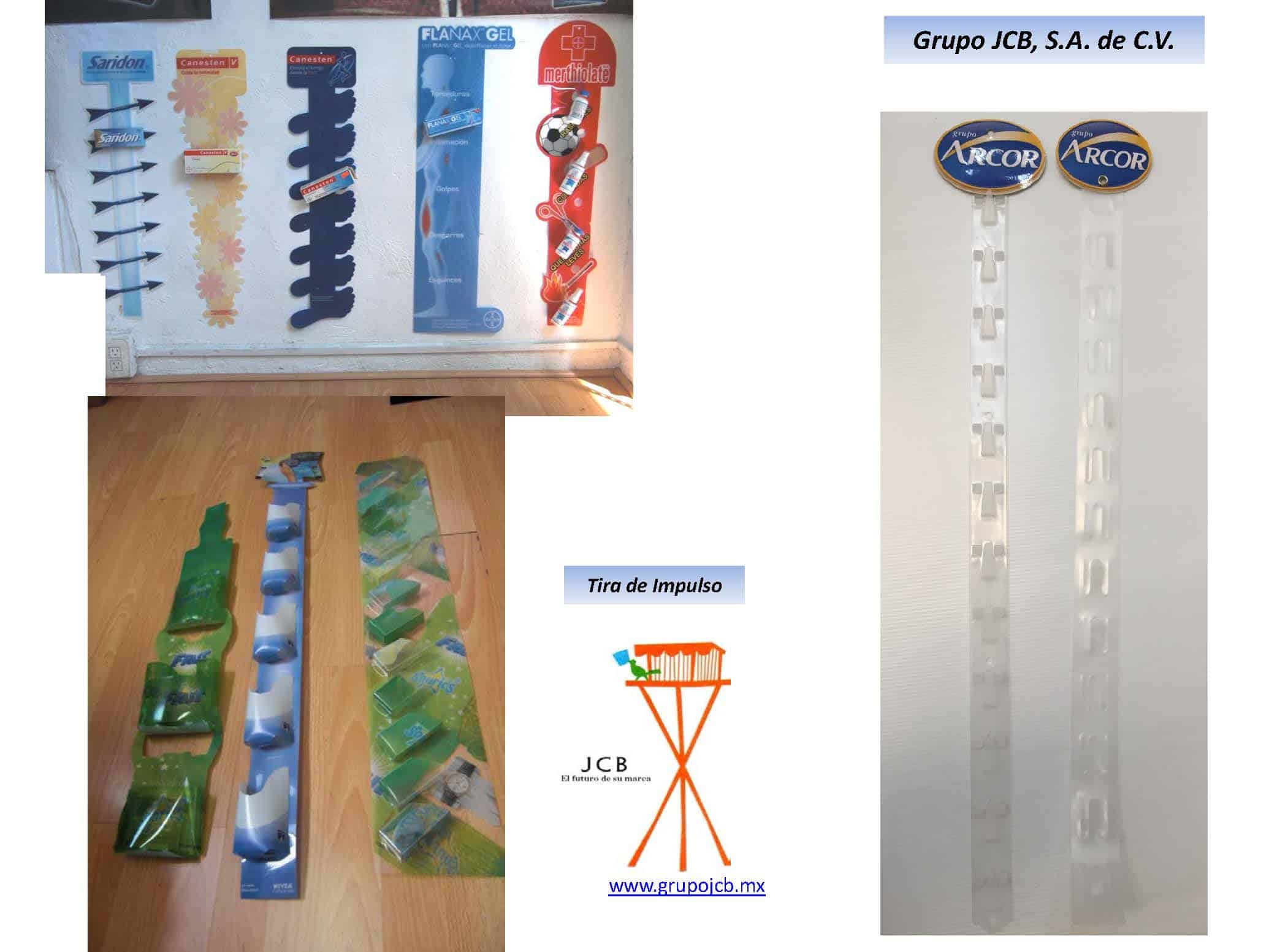 Exhibidores de plastico - Grupo JCB