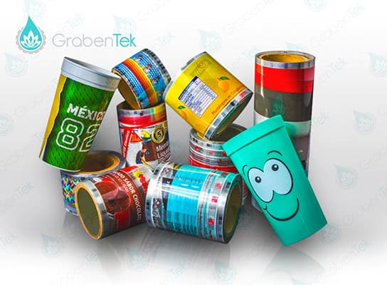 Etiquetas para envases de pet, pvc, pp, hdpe - Grabentek