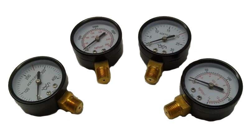 MANOMETROS PARA ACETILENO