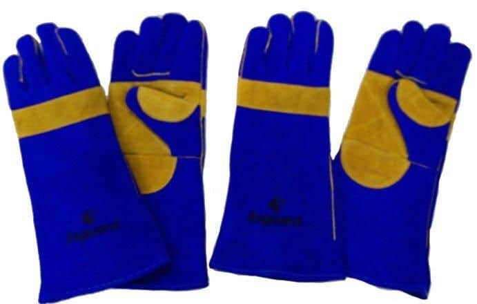 GUANTE PARA SOLDADOR AZUL REFORZADO