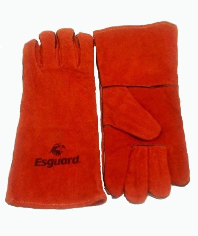 GUANTES PARA SOLDADOR COLOR ROJO