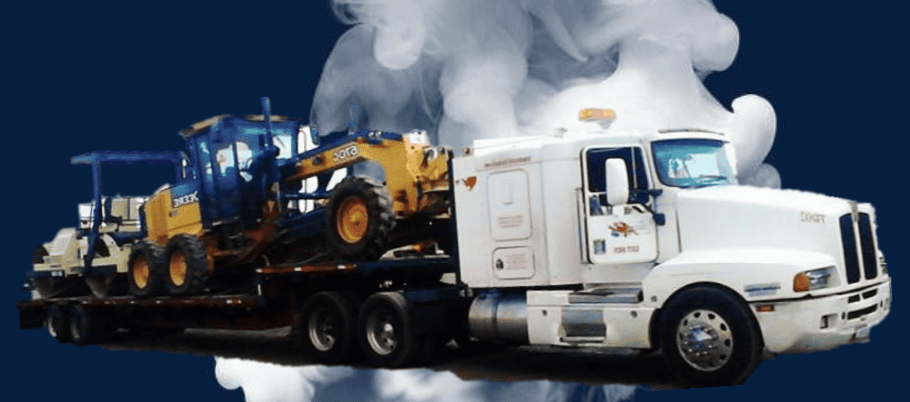 Fletes con tractocamiones en lowboys - Rubner