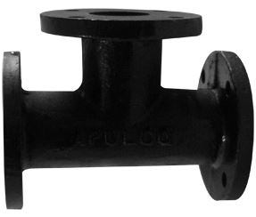 Conexiones bridadas de fierro fundido tee de fierro fundido