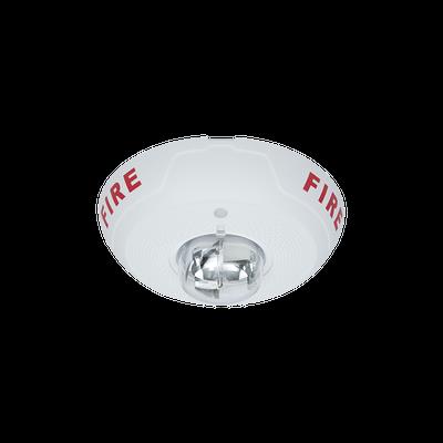 Sirena con Lámpara Estroboscópica, Montaje en Techo, Nivel de Candelas Seleccionable, Color Blanco, Nuevo Diseño Moderno y Elegante y Menor Consumo de Corriente