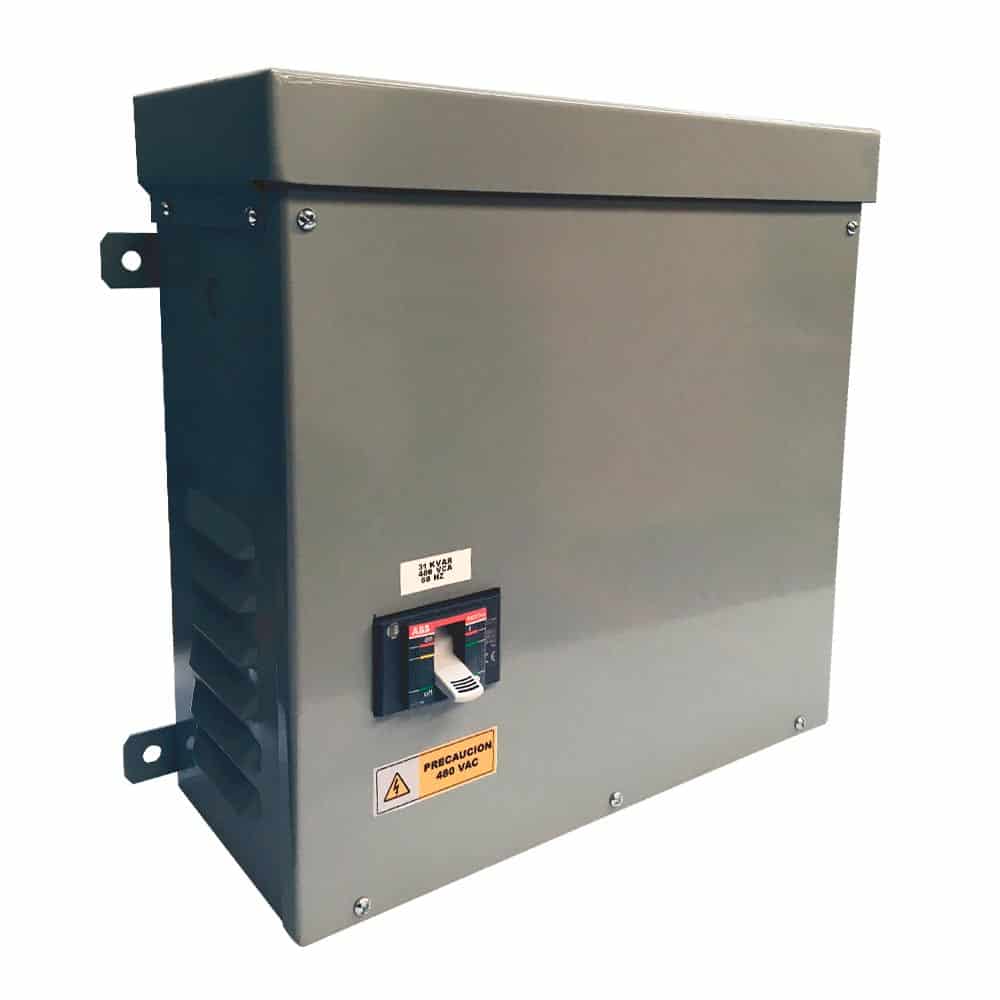 Banco de capacitores fijo con interruptor termomagnético