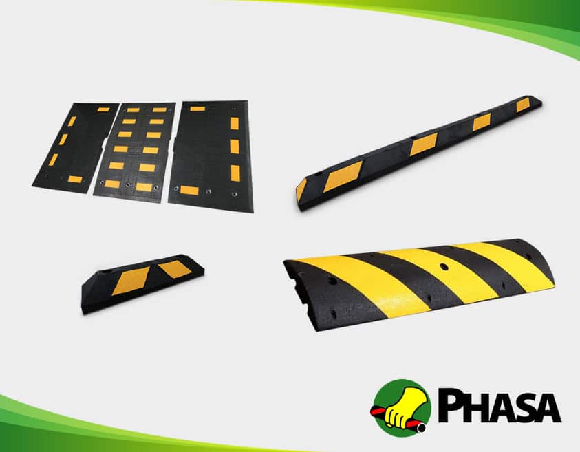 Topes de goma para estacionamientos