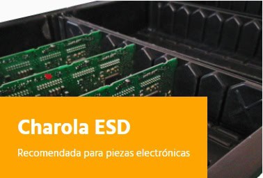 Charola ESD antiestática
