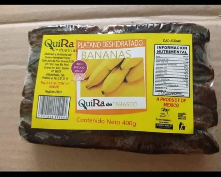 PLATANO DESHIDRATADO