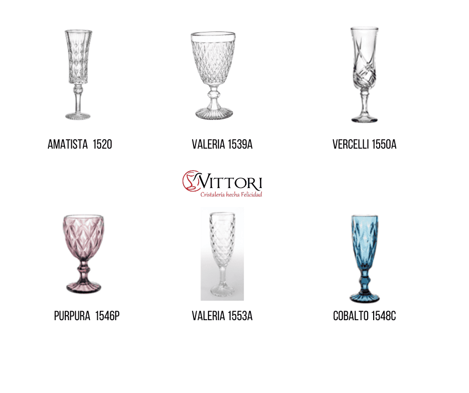 Copas de vidrio
