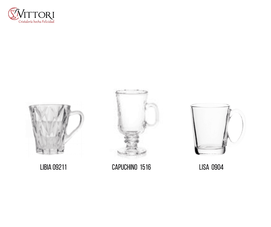tazas de vidrio 