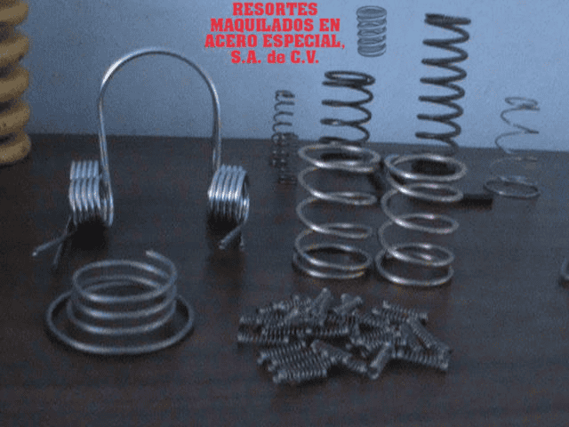 Resortes de acero inoxidable - Resortes Maquilados en Acero Especial