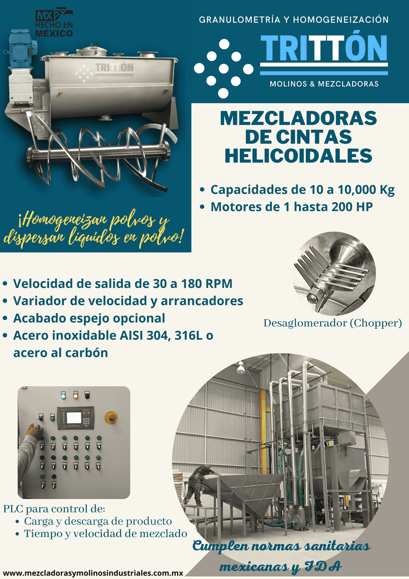 Mezcladora de doble sigma - Mezcladoras y Molinos Industriales