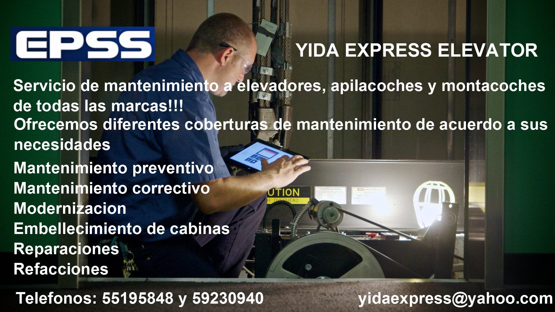 Realizamos mantenimiento y reparación a cualquier marca de elevadores