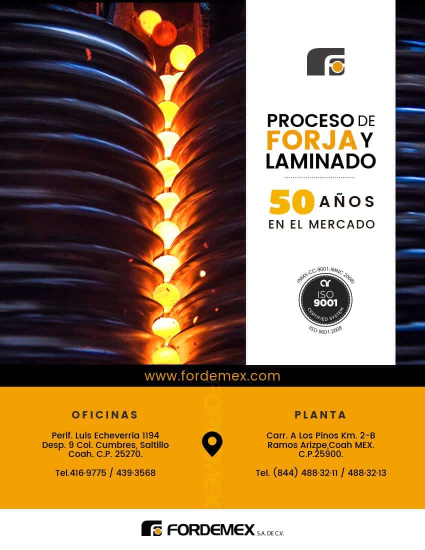 Bolas de acero forjado - Fordemex
