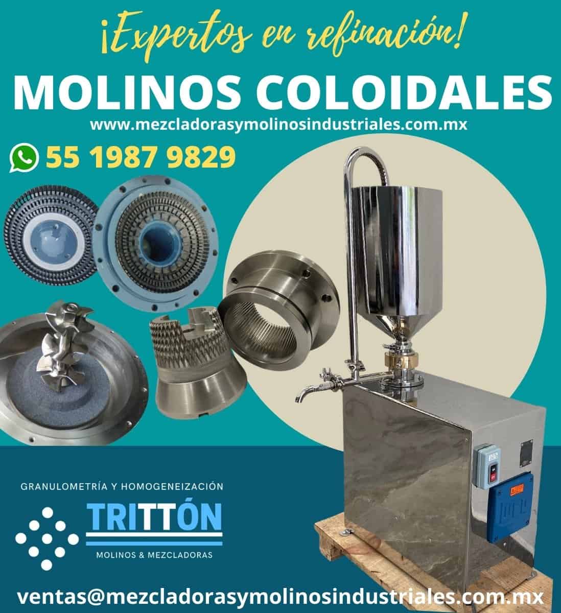 Molinos coloidales - Mezcladoras y Molinos Industriales