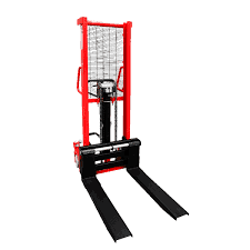 Apilador o estibador hidraulico, capacidad 1000 kg. altura de estiva 1.60m. con base normal