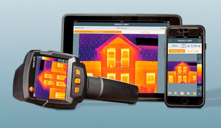 Cámara infrarroja testo 872 con conexión a App