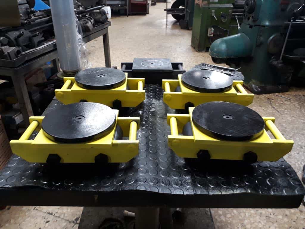 Tortugas de carga juego con 4 piezas con base con platos giratorios