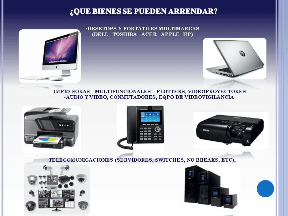 Renta de equipo de computo  - TI Comercializadora Leasing Jabes