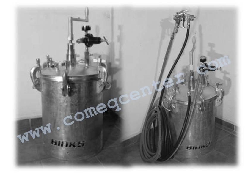 Tanques para pintura y conjunto pintor 5 gal Devilbiss