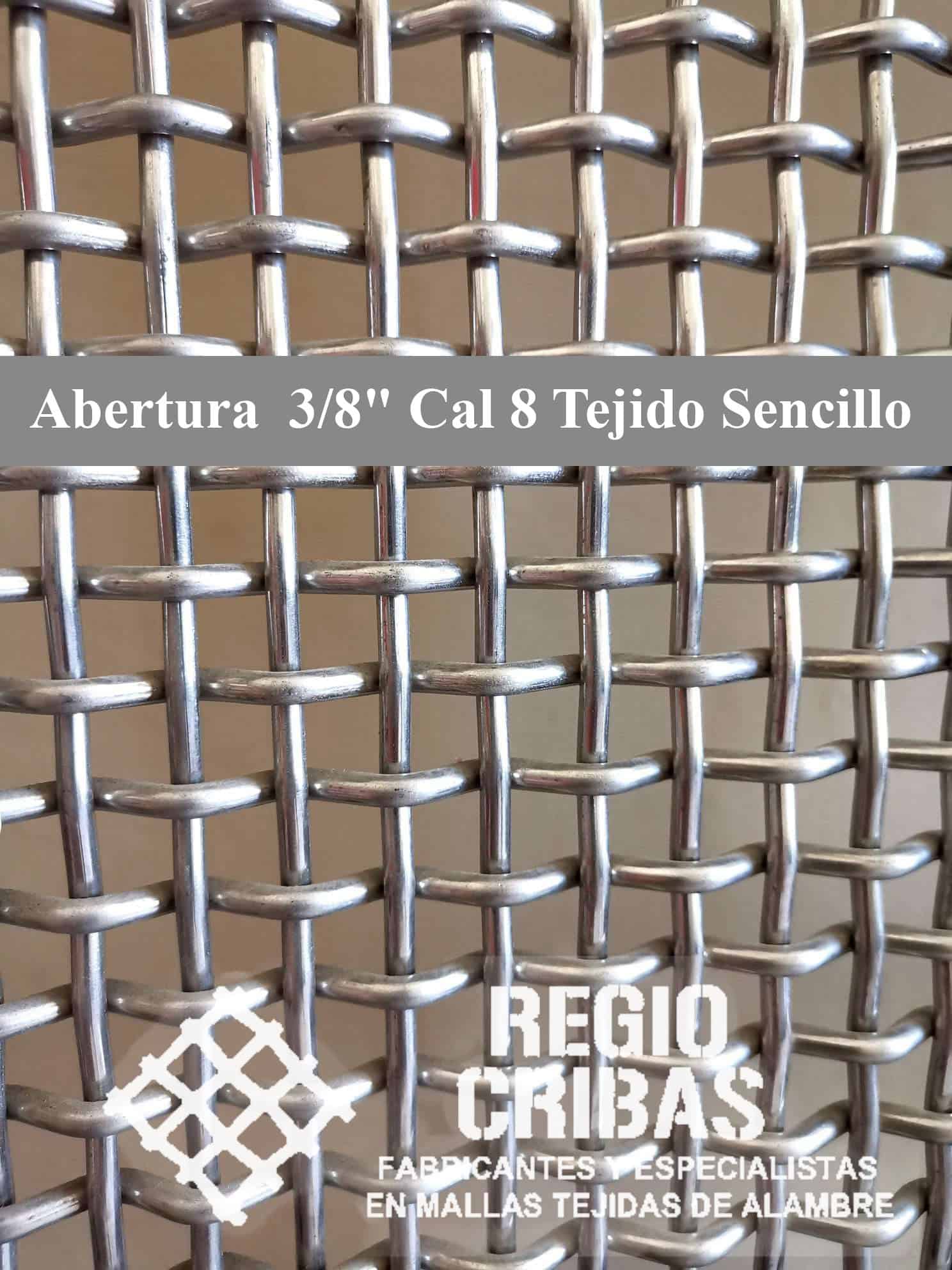 Malla metálica tejido sencillo