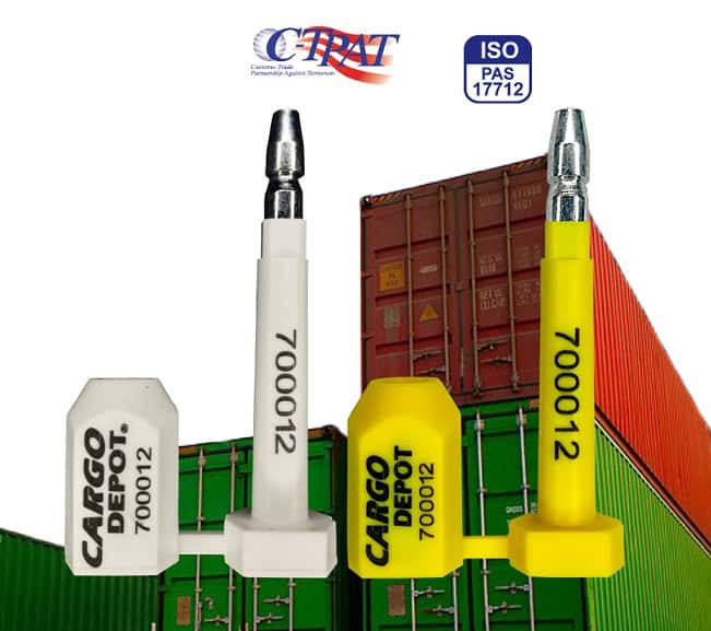 Precintos de seguridad aduaneros tipo botella varios colores