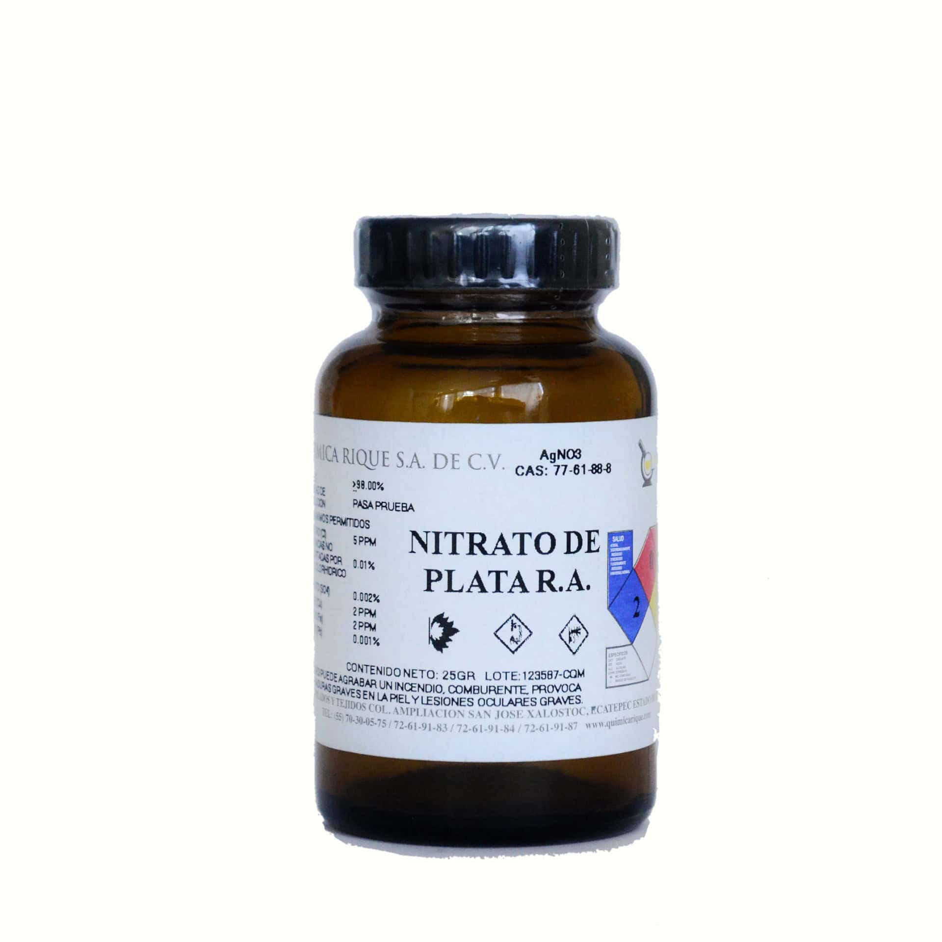 Nitrato de plata - Química Rique