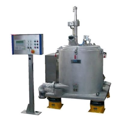 Centrifuga Vertical Tipo Peeler Chemical Design para productos químicos
