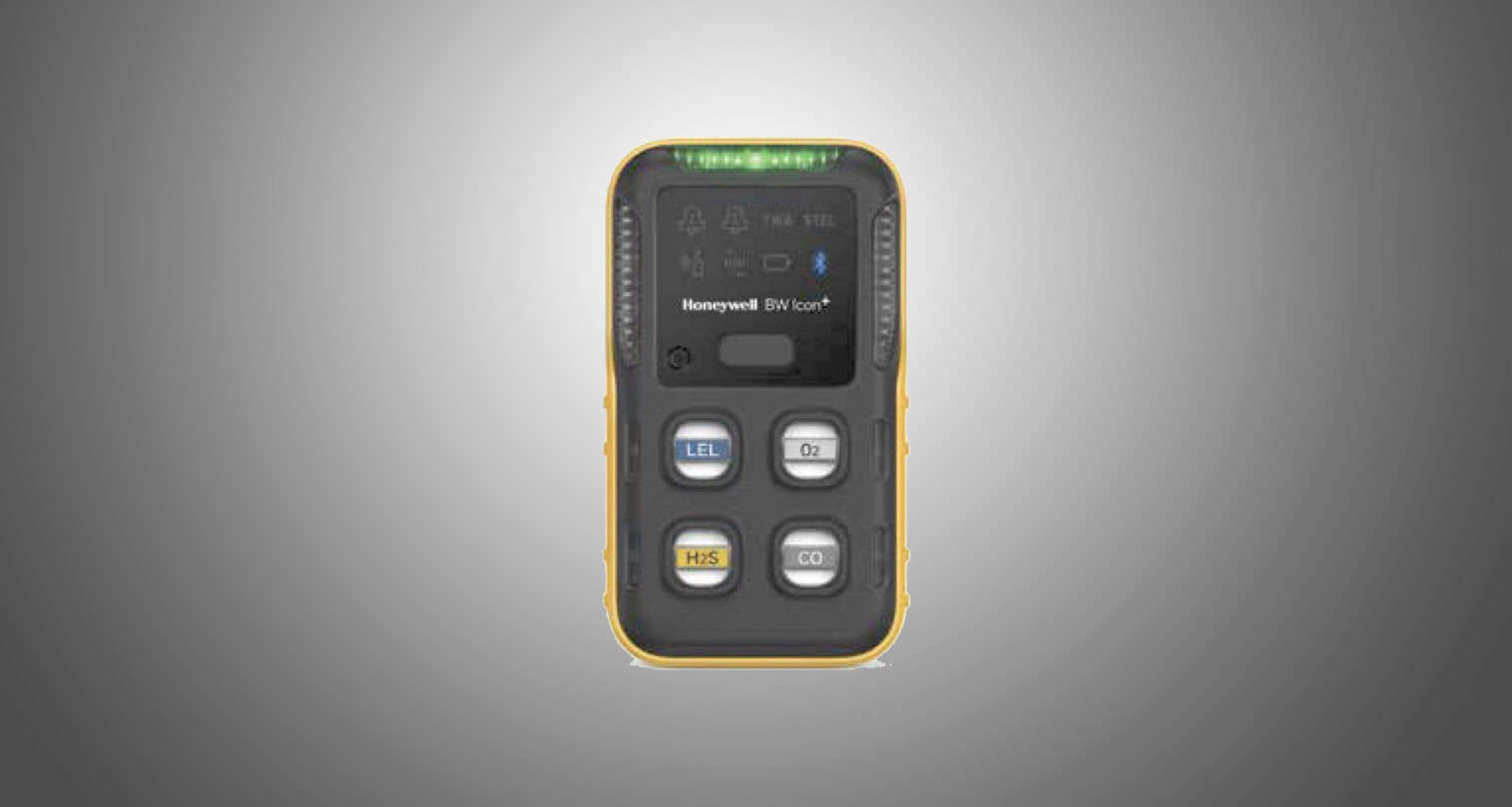 Detector de Gas, BW Icon+ %LEL(IR), O2, H2S, CO, Amarillo, Honeywell