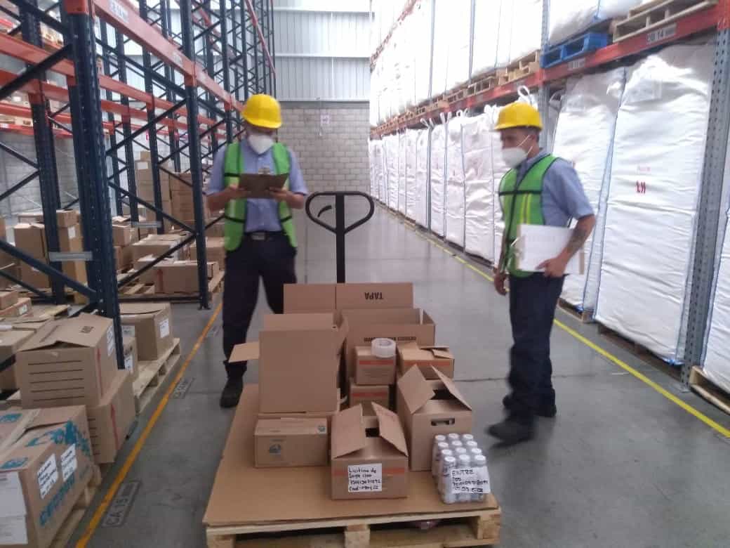 Operación logística para mercancías