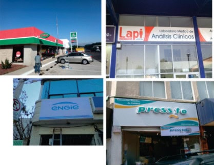 Letreros Corporativos de Metal y Acrílico 