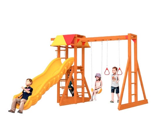 Juegos de Niños Casita con 4 Escaleras Fijas 5RES100