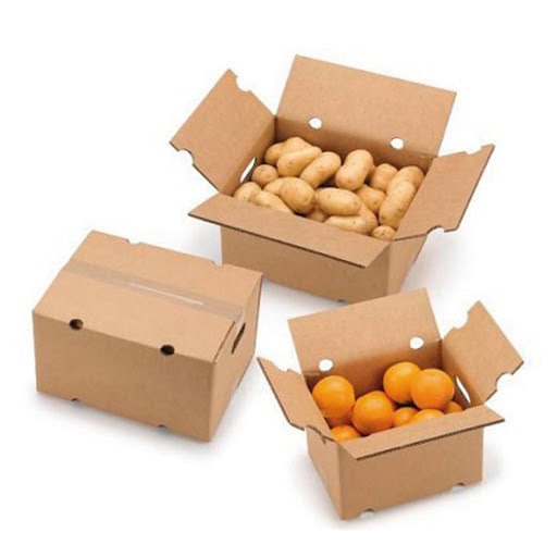 Cajas de cartón corrugado para verduras 