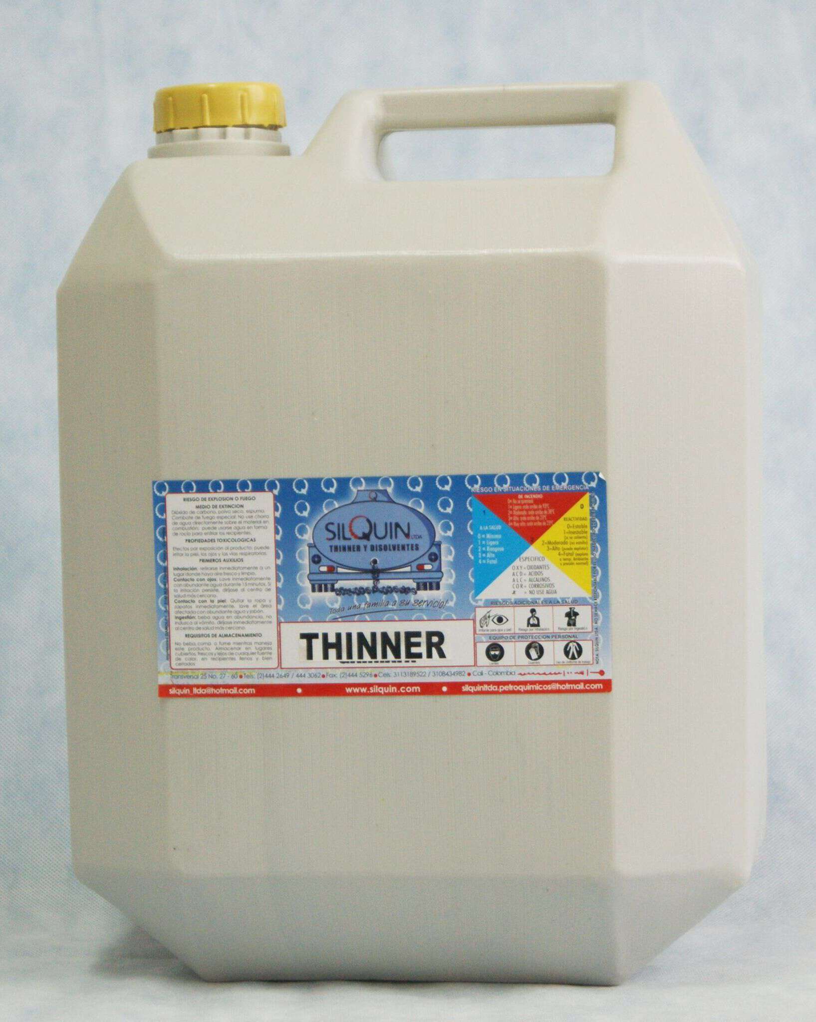 Disolventes (solventes, diluyentes) thiner común