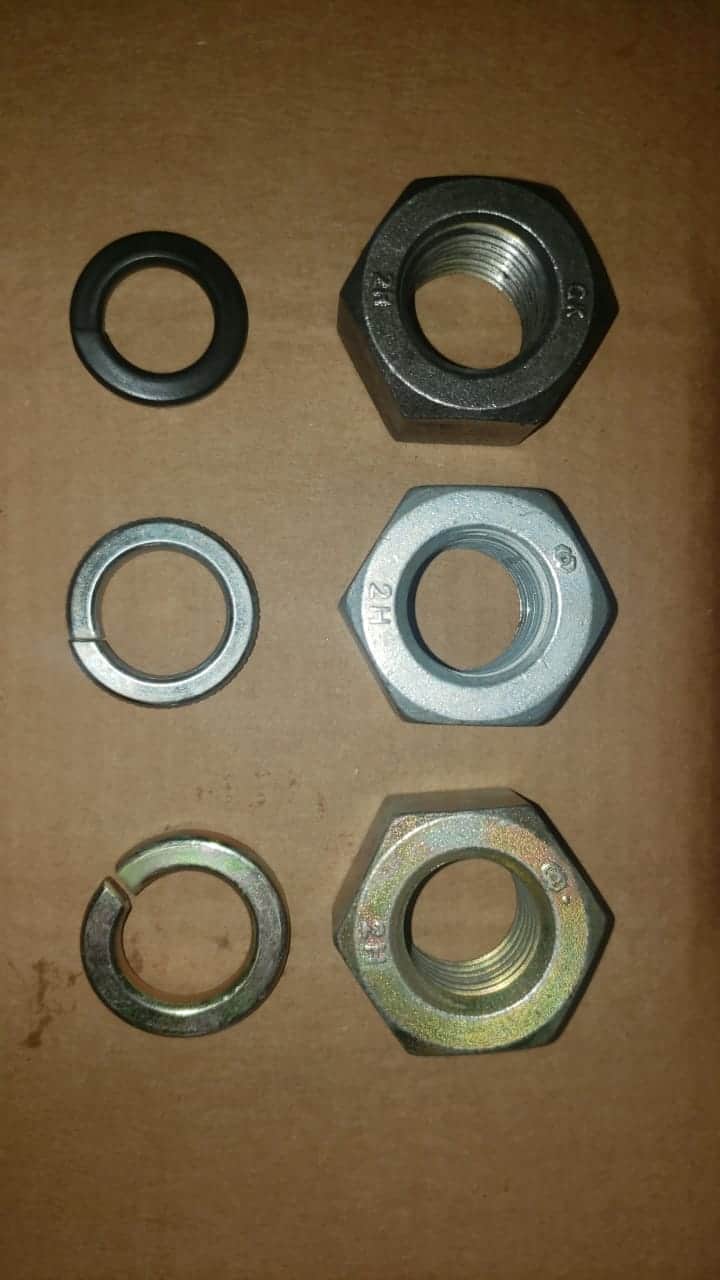 Maquinado de tuercas y galvanizado en acero inoxidable