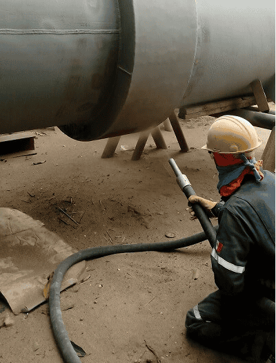 Limpiezas Industriales con Chorro de Arena Sand blast 