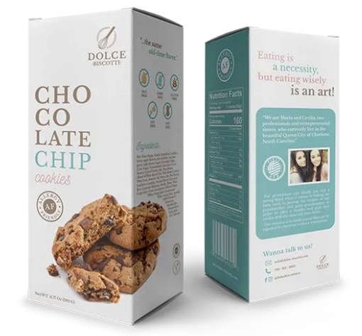 Galletas con chispas de chocolate Dolce Biscotti
