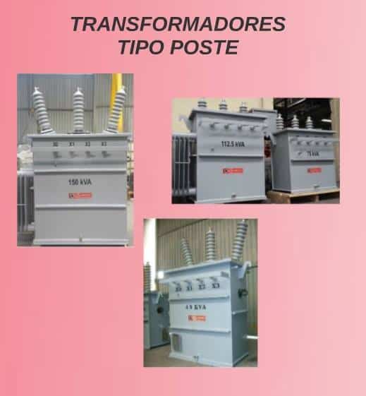 Transformadores tipo poste Marca JAR 