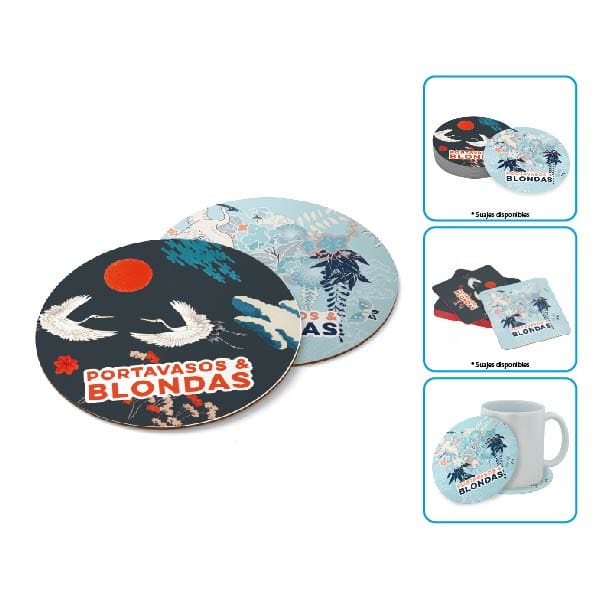 Blondas impresas con su marca