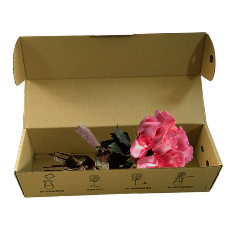 Cajas de carton corrugado para flor fabricadas a la medida
