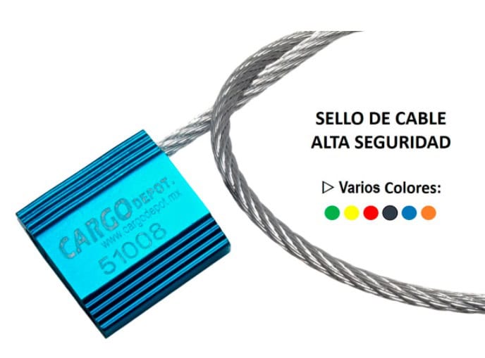 Sellos de alta seguridad de cable ajustable de una sola pieza