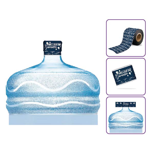ETIQUETAS EN ROLLO PARA EL EMBOTELLADO DE AGUA
