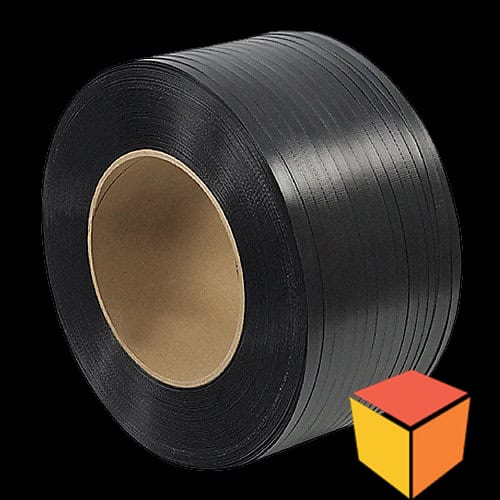 Fleje color negro para el empaque de cargas 
