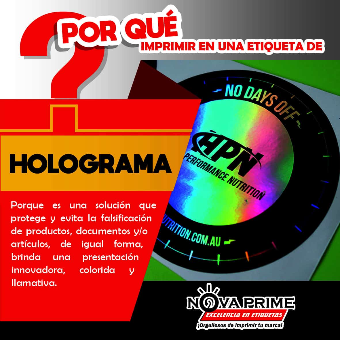 Etiquetas autoadheribles con hologramas