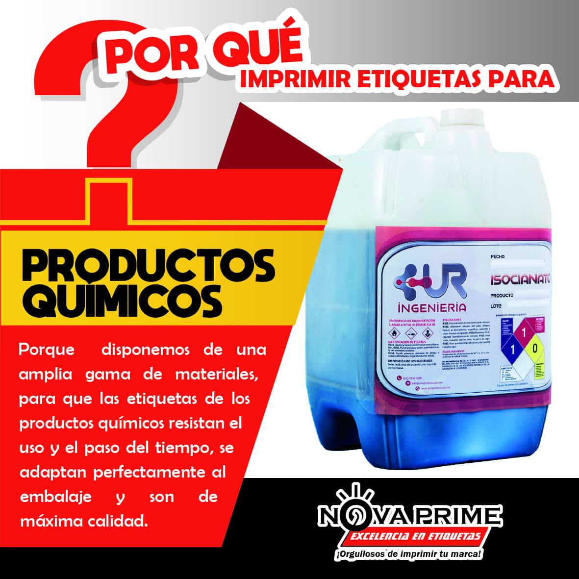Etiquetas para químicos