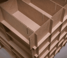Divisores de carton corrugado para la protección de productos 
